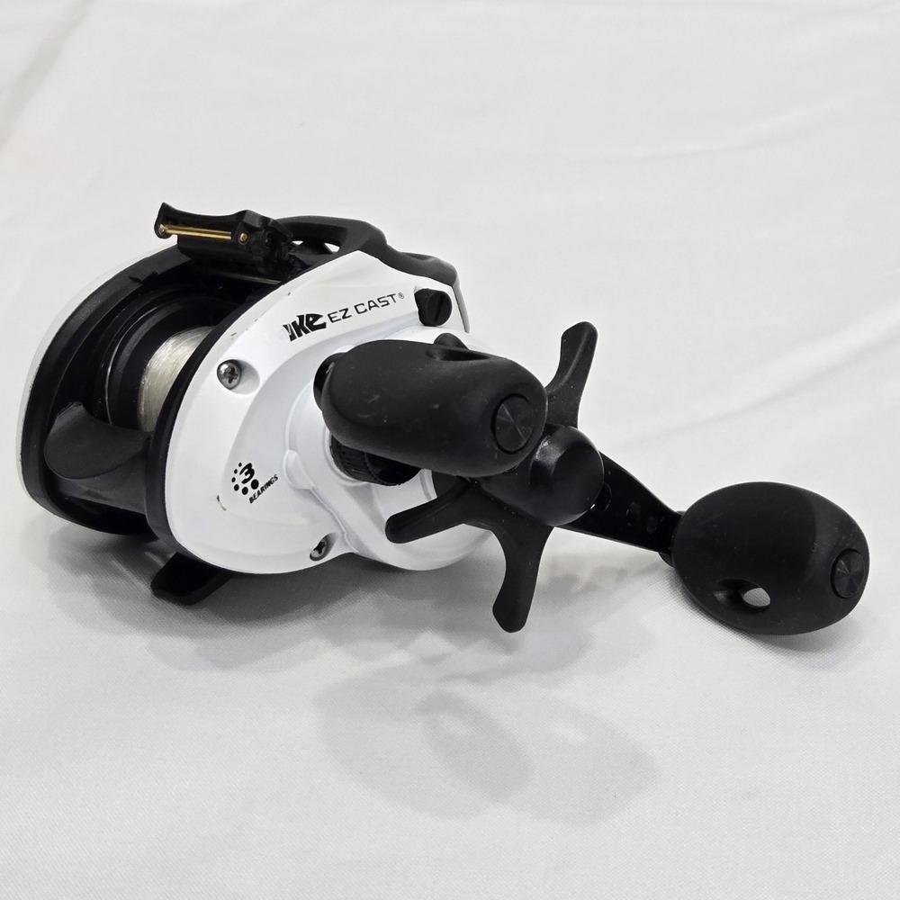 Abu Garcia Ike EZ Cast White Fishing Reel 3 Bearings 6:2:1 ratio IKEEZLP - Picture 2 of 12